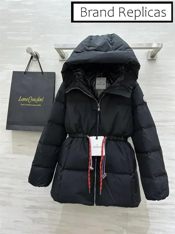 Moncler drawstring waist down jacket